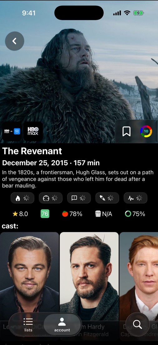 a movie page